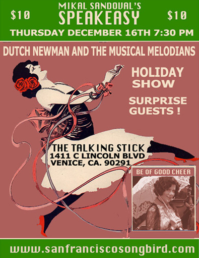 HOLIDAY SPEAKEASY DEC 16TH AT THE TALKING STICK